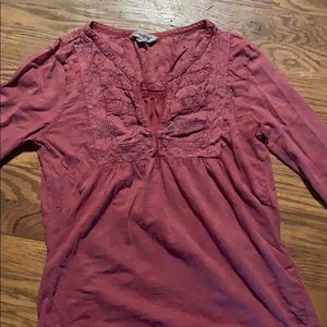 Adorable pink Lucky Brand long sleeve top